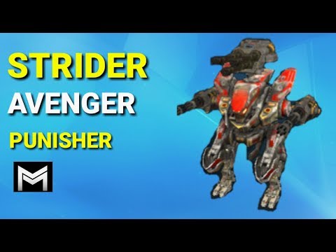 STRIDER AVENGER PUNISHER BATALLA EN ESCARAMUZA WAR ROBOTS