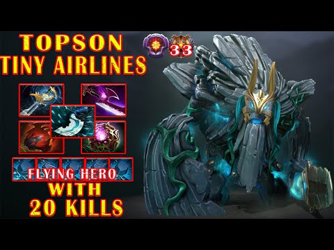 Topson [Tiny] Airlines Is Back With 20 Kills - Dota 2 Pro Highlights