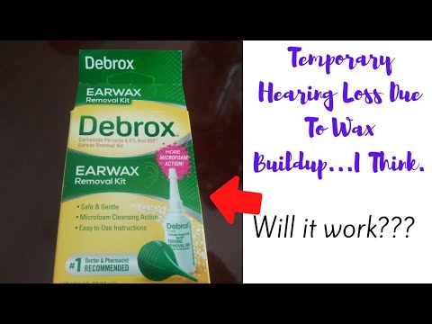 CLEANING MY EAR WITH DEBROX WAX REMOVAL KIT..DOES IT...