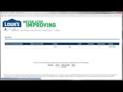 Lowes Apply Online
