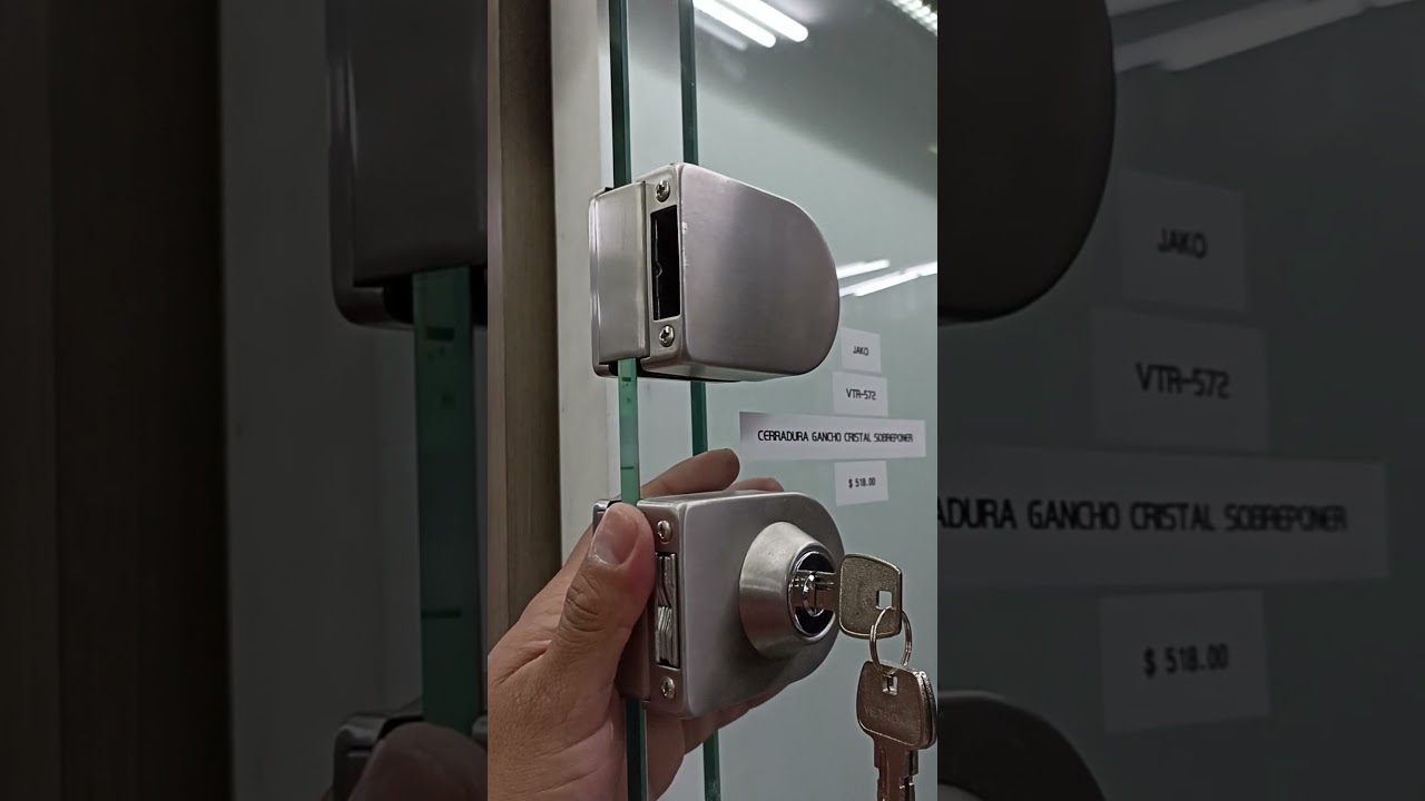 Cerraduras para puerta de vidrio