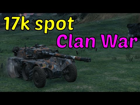 World Of Tanks - EBR 105 - Clan War - 17k spotted