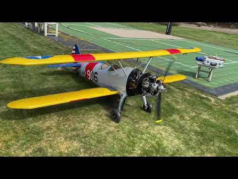 Stearman N2S-3 Moki S250 Solo ground adjustable prop test
