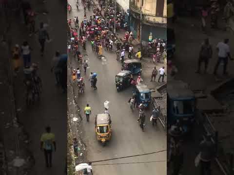 Market Women on Abacha St. protest against Sierra Leone Government