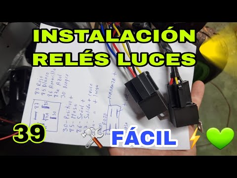 39 💚INSTALAR RELÉS de LUCES donde NO hay ⚡Para moto, coche, etc 🛠️ ZXR 750 H1