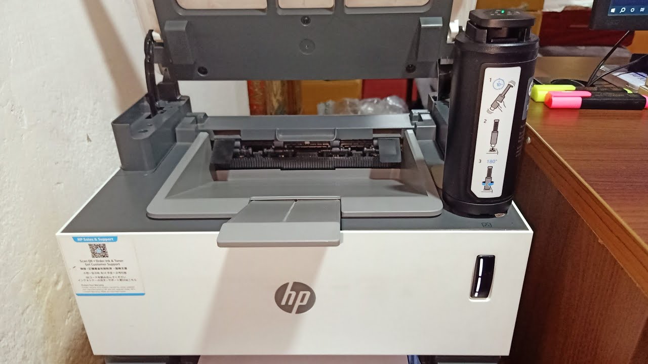 Hướng dân thay mực cho máy in HP Neverstop Laser MFP 1200W