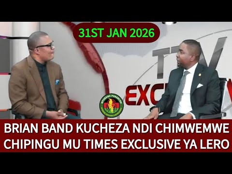 BRIAN BANDA INTERVIEWS MINISTER CHIMWE CHIPUNGU IN TODAY'S TIMES EXCLUSIVE.