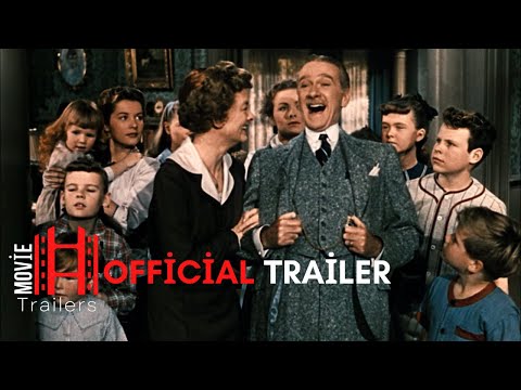 Cheaper By The Dozen (1950) Trailer | Clifton Webb, Myrna Loy, Jeanne Crain Movie