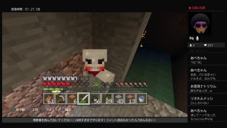 [Minecraft]週一のマイクラのお時間です！＊主に雑談メインですw　詳しくは概要欄を！　ついに登録者300人、本当にありがとうございます！＊23時半まで！