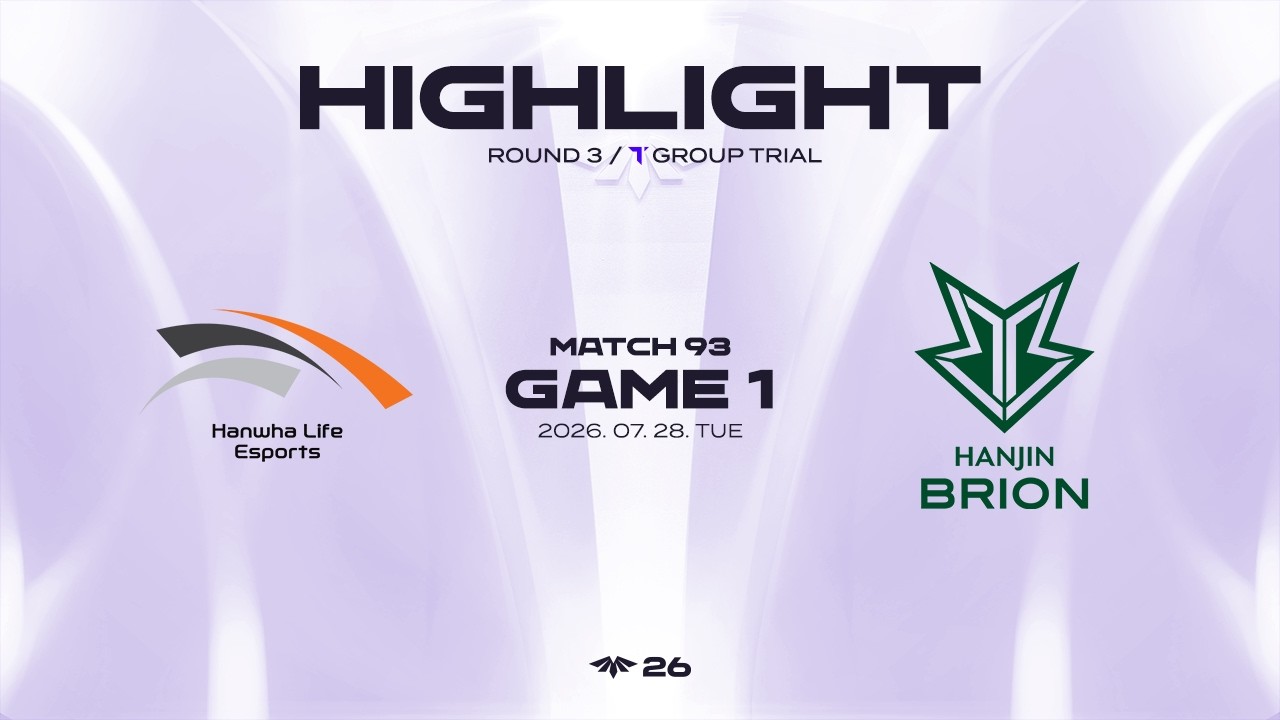 HLE vs BRO 게임 1 하이라이트 | 07.28 | 2026 LCK CL ROUND 3