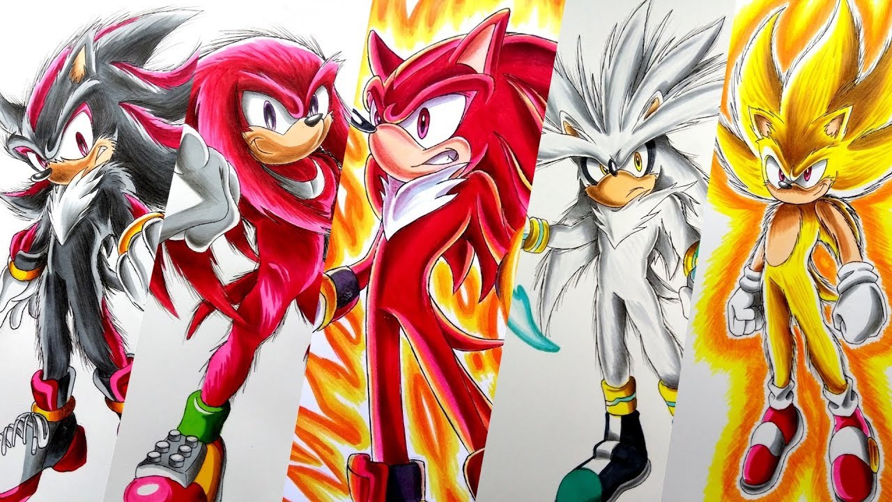 Drawing Sonic Characters - Compilation 15