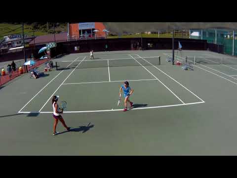 2018.6.13 道慶知子&小関みちかvs荒川晴菜&ナンニダロングナム 5/7 女子ダブルス本戦１回戦【富士薬品セイムス ウィメンズカップin甲府】