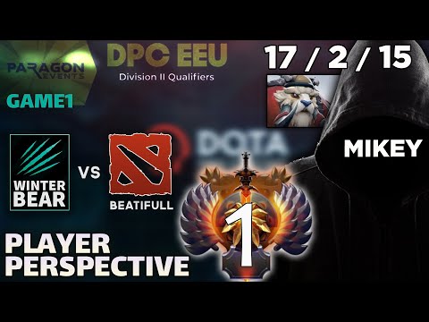 ✔️Mikey RANK 1 (POV) : Tournament DPC EEU Divison II - WinterBear vs Beatifull Game 1