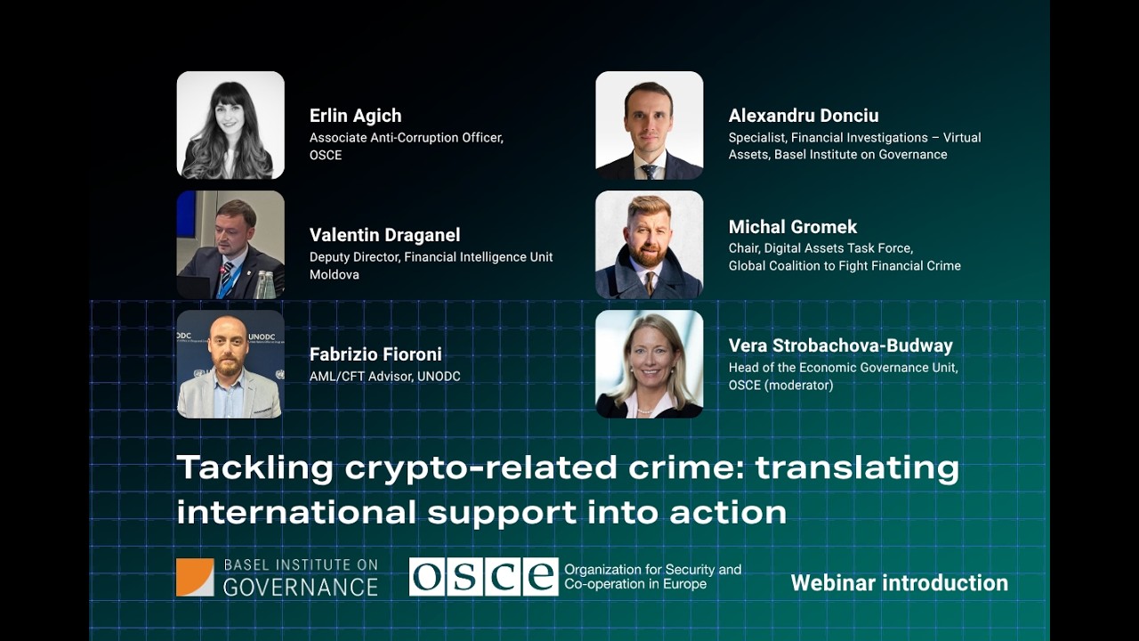 Webinar introduction: the challenge of crypto-related crime