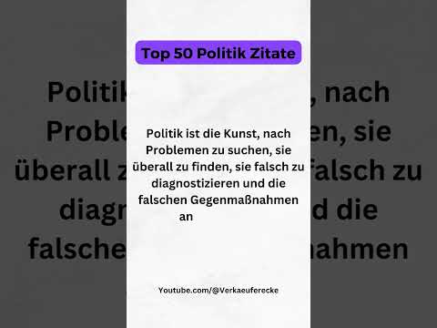 Politik Zitate 1