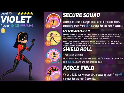 Disney Heroes : Violet Level 75 : Full Review