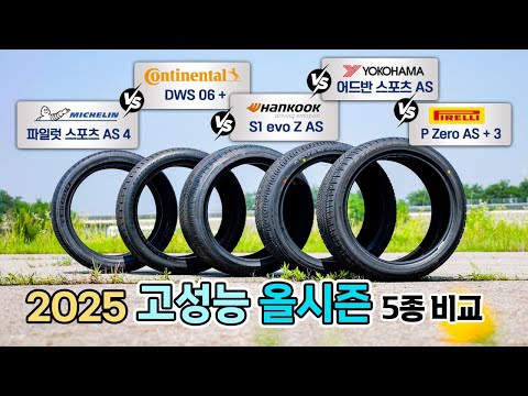 비싸니까 당연히 좋다고 믿었는데... 초고성능 4계절 타이어 성능 비교 - 미쉐린 PSAS4,  DWS06+, 에보 Z AS 外 / 오토뷰 타이어 테스트
