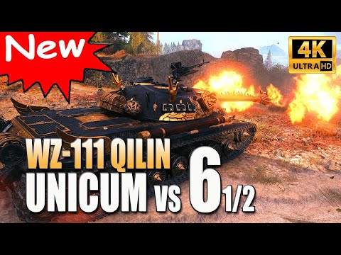 WZ-111 Qilin: UNICUM DRAGON vs. 6 1/2 - World of Tanks