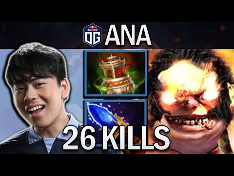 OG.ANA SMURF PUDGE WITH 26 KILLS & SPIRIT VESSEL - DOTA 2 PRO GAMEPLAY