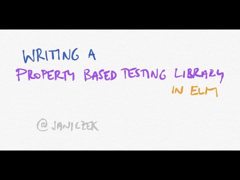 1: Writing a property-based testing library in Elm - Intro