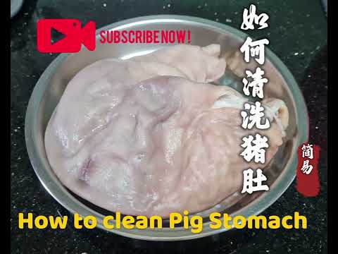 [简易生活SimpleLife] 如何清洗猪肚 / How to clean Pig Stomach