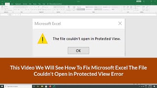 How To Fix Microsoft Excel The File Couldn