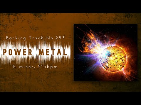 Fast Power Metal Backing Track in Em | BT-283