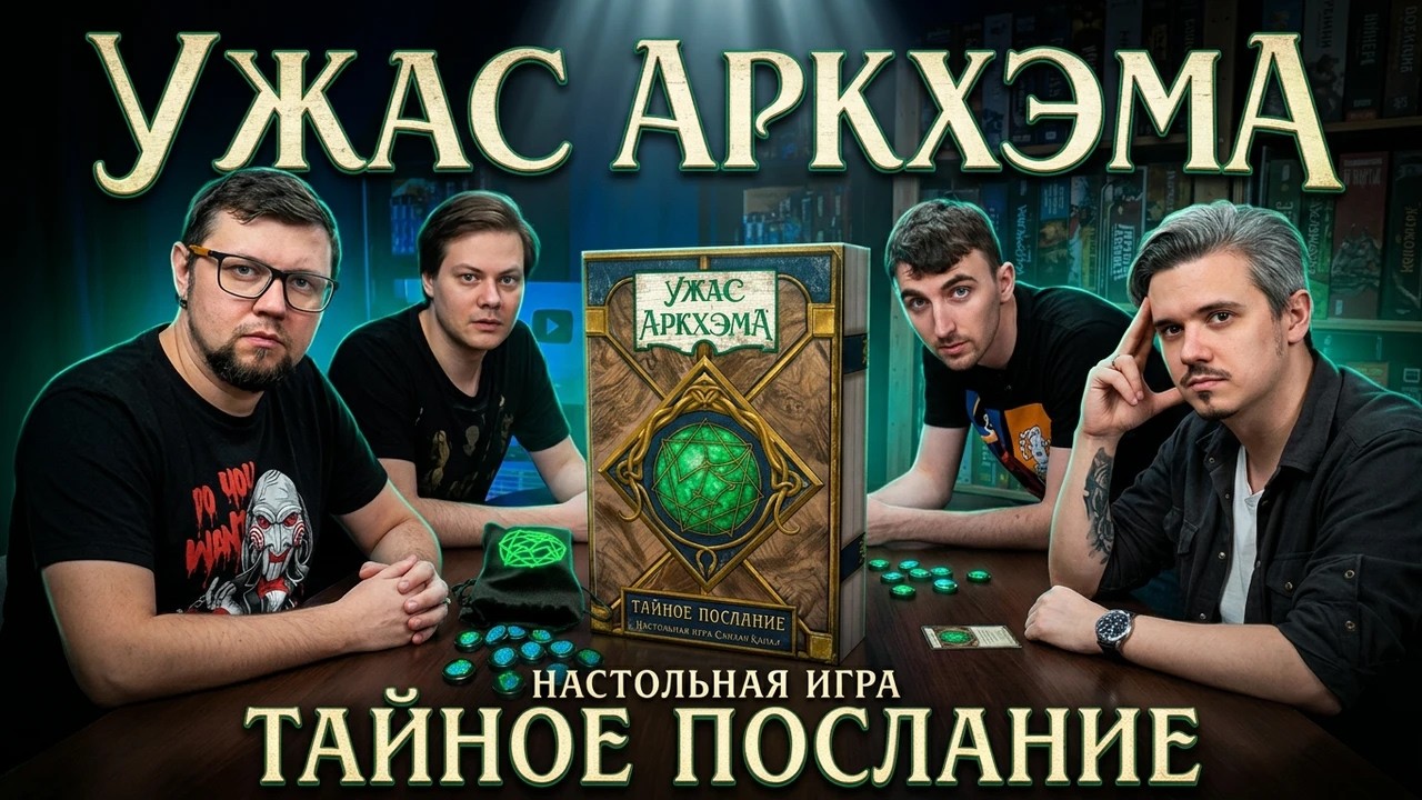 УЖАС АРКХЭМА: ТАЙНОЕ ПОСЛАНИЕ 🕯️👁️ играем в настольную игру, отзывы, обзо?