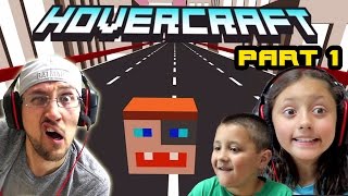 Dad &amp; Kids play HOVERCRAFT Part 1: The DUDDY Craft!  Our 1st High Score! (FGTEEV FAMILY GAMEPLAY)
