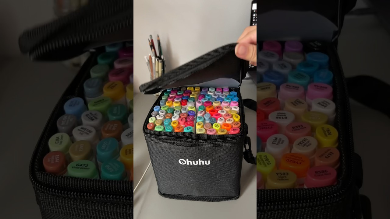 Unboxing Ohuhu 100 Marker Set!!