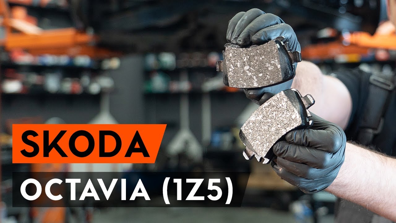 Kaip pakeisti Skoda Octavia 1Z5 stabdžių trinkeliu: galas - keitimo instrukcija