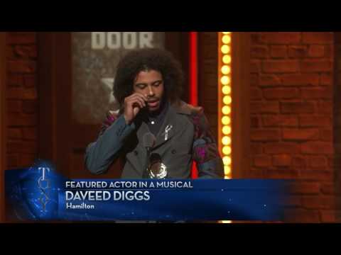 Acceptance Speech: Daveed Diggs - Best Featured Actor in a Musical (2016)