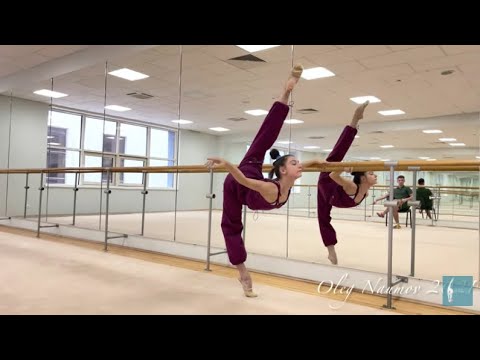 Lala Kramarenko at the choreographic bar