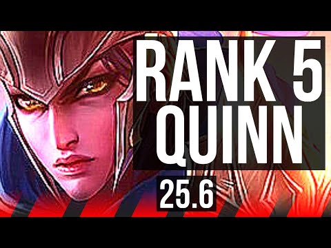 QUINN vs YASUO (TOP) | Rank 5 Quinn, 1700+ games | KR Challenger | 25.6