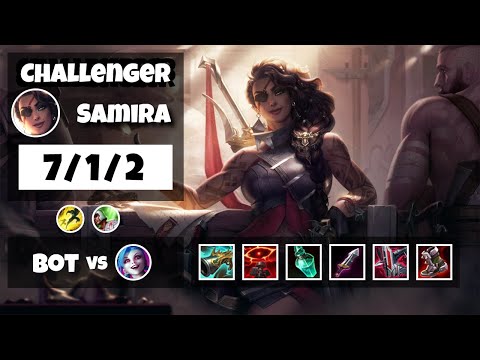 Samira vs Jinx KOREAN Challenger BOT (7/1/2) - v11.8