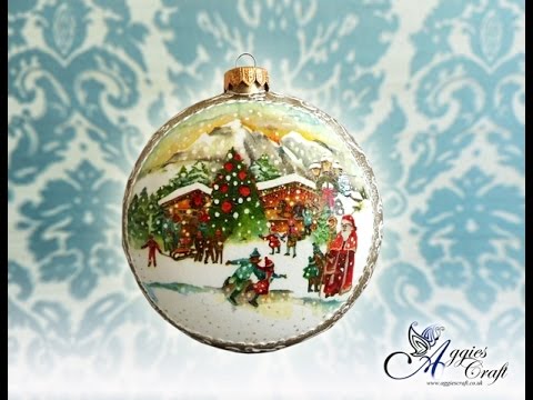 Decoupage Tutorial - Christmas Medallion - DIY Tutorial
