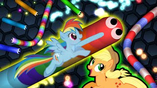 Slither.io - SKIN FOFA E RÁPIDA DE MY LITTLE PONY ! ( Slither Mods My Little Pony)