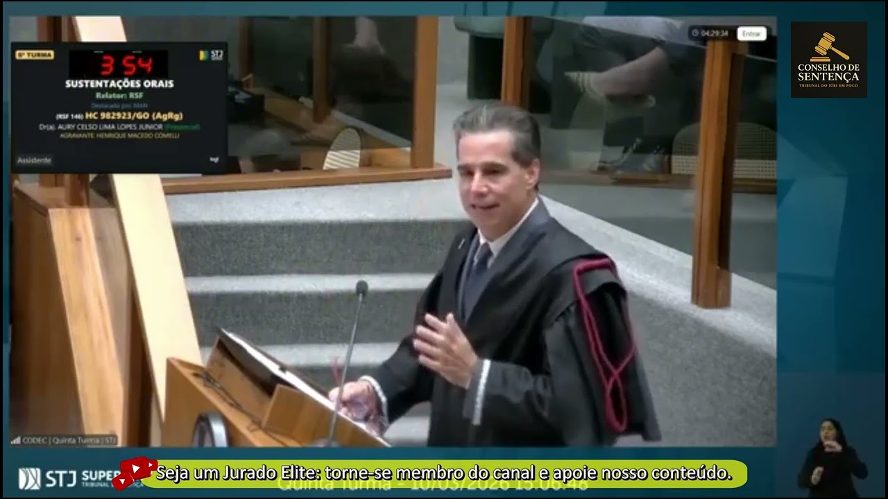 Ilustre Sustentação Dr. Aury Lopes Jr - STJ