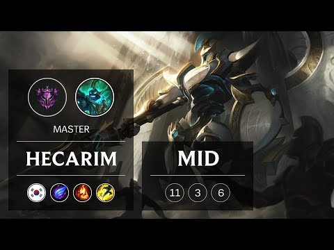 Hecarim Mid vs Yasuo - KR Master Patch 9.3