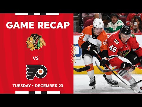 Blackhawks vs. Flyers Game Highlights | 12.23.25