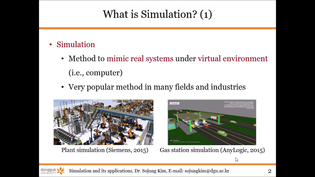 Simulation and Its Application : Introduction