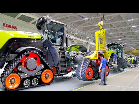 Inside Billion $ German Factory Producing Powerful Tractors - CLAAS Production Line
