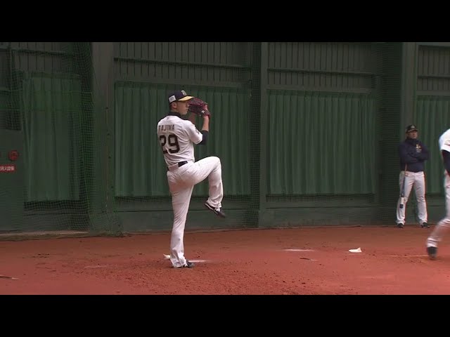 【春季キャンプ】注目左腕!! バファローズ・田嶋がしなやかなフォームで投げ込む 2018/2/1
