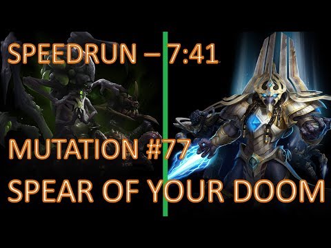 [Mutation #77] Spear of Your doom - Speedrun 7:41 - Abathur + Artanis - (Brutal) Starcraft 2 Coop