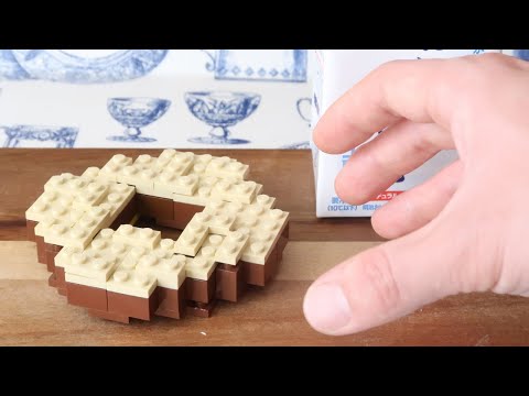 Cooking Lego Carmel Glazed Donut 🍩 ASMR