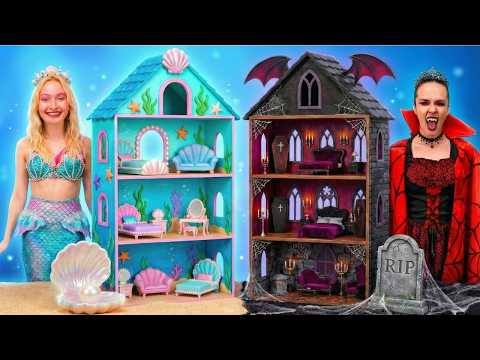 MERMAID vs VAMPIRE! 🏠✨ Who Builds the BEST Dream House?