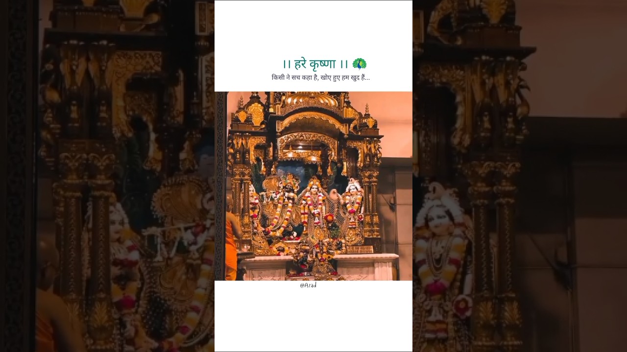 Kisi ne sach kaha hai khoye hue hum khud hain... 🙂✨🌸🦚 #shorts #viralvideo #krishna #trending