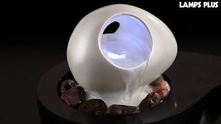 Yin and Yang LED Tabletop Fountain