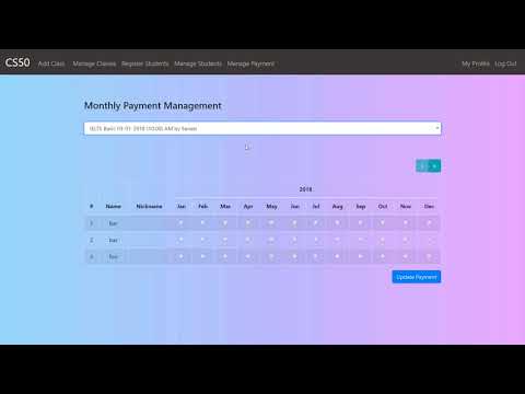 Class management system CS50