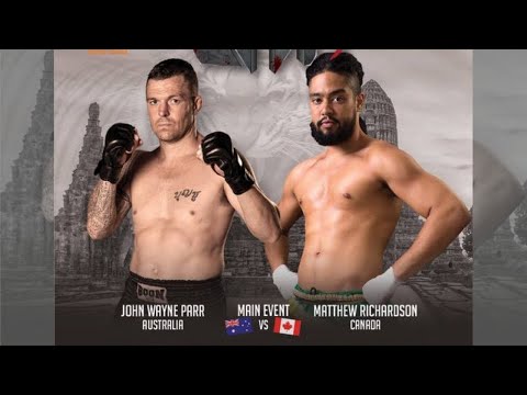 John Wayne Parr Vs Matthew Richardson - Caged Muay Thai 9